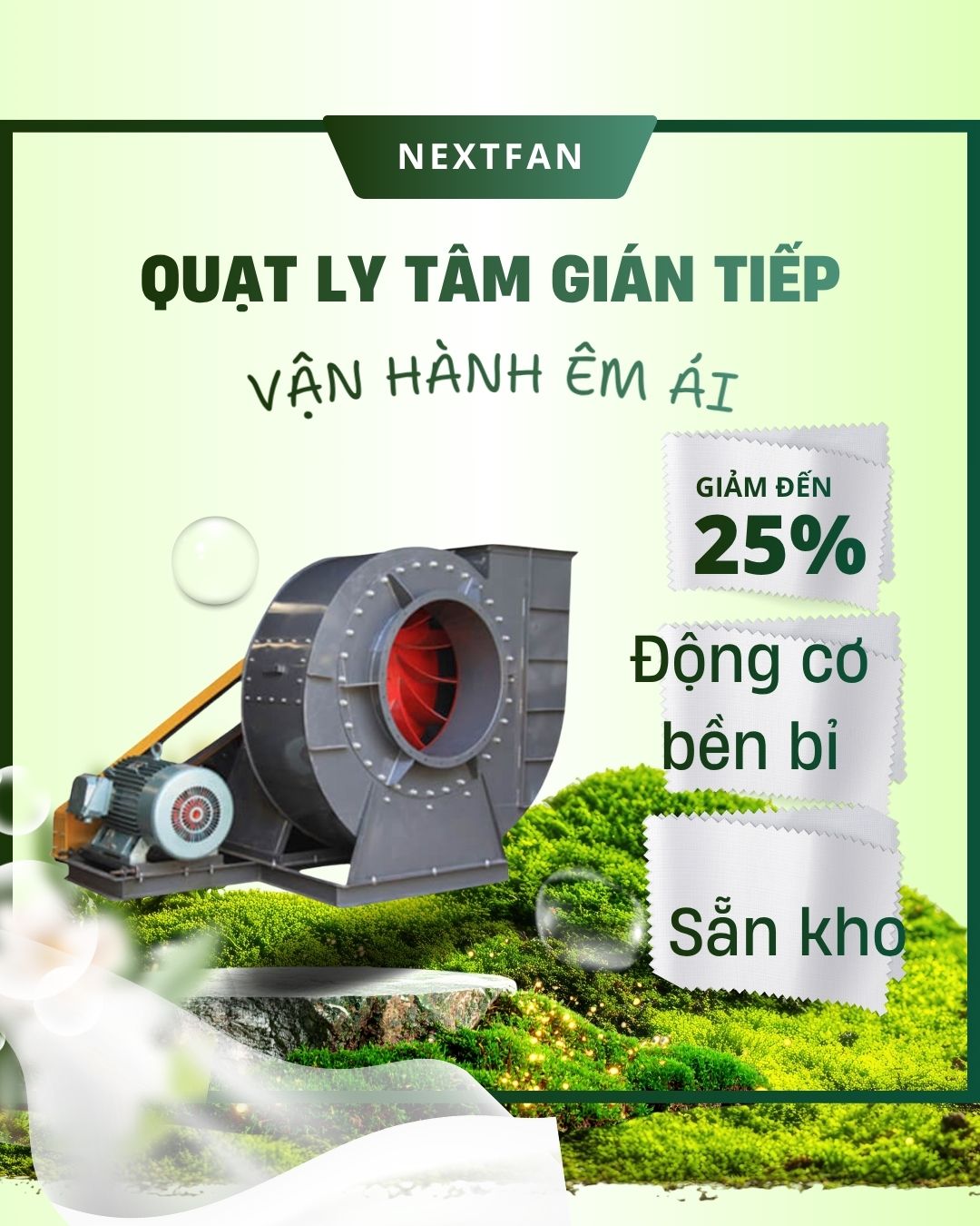 Quạt ly tâm gián tiếp 1 Quạt ly tâm gián tiếp
