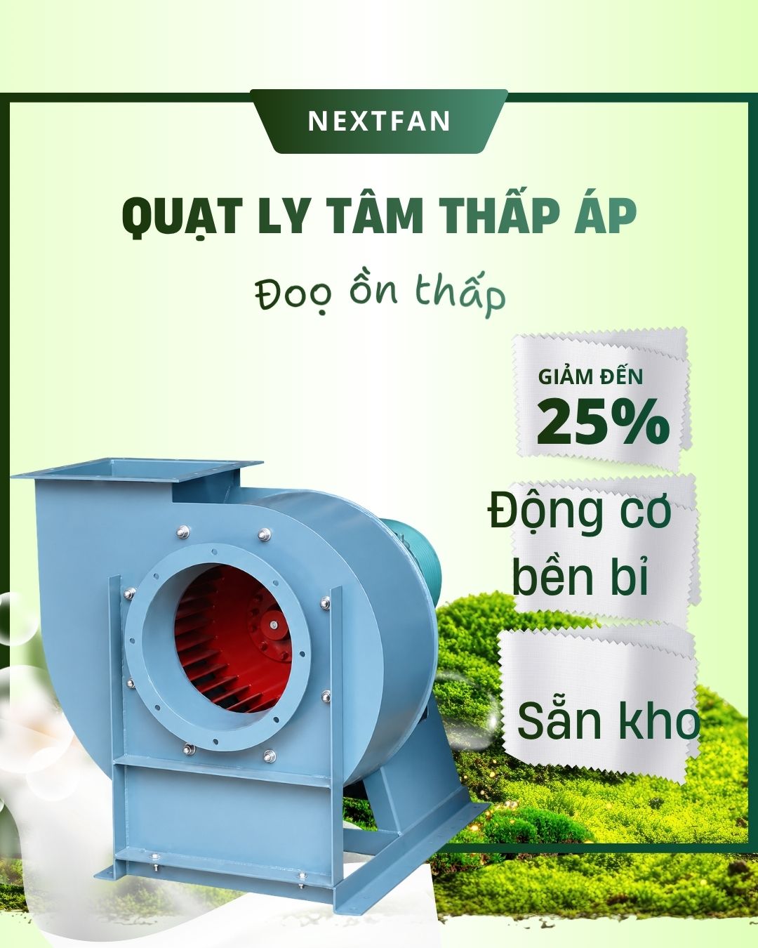 Quạt ly tâm thấp áp CF 1 Quạt ly tâm thấp áp CF